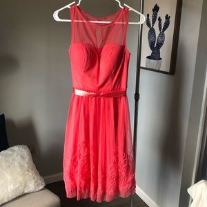 Coral bridesmaid/cocktail dress